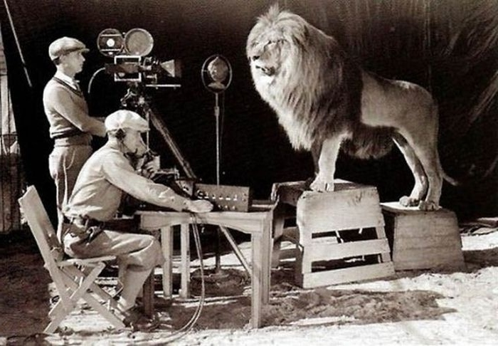 filming Metro Golden Mayer at the begining of Hollywood 1928